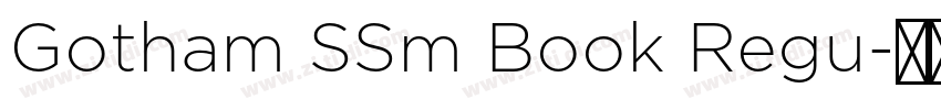 Gotham SSm Book Regu字体转换